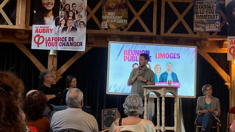 Deux députés LFI de la Haute-Vienne étaient aussi présents au meeting, à Limoges, le 4 juin 2024.