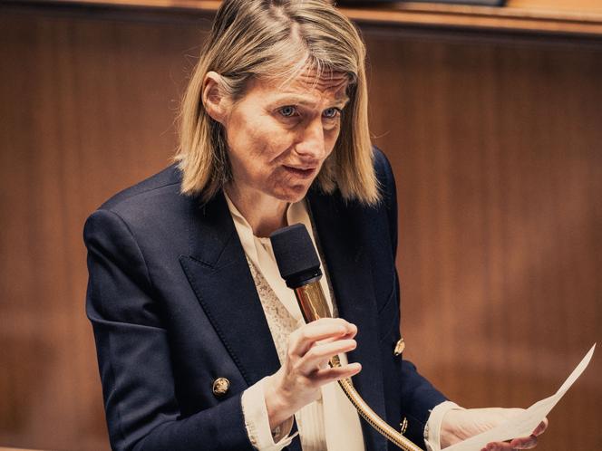 La ministre chargée du travail er de l’emploi, Astrid Panosyan-Bouvet, à l’Assemblée nationale, le 3 juillet 2025.